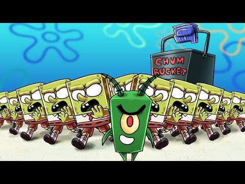 Minecraft | BIKINI BOTTOM SECURE BASE CHALLENGE! (Krusty Krab vs Chum Bucket)