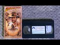 Closing To Indiana Jones And The Last Crusade 1991 Vhs Rarest Vhs Closing Ever