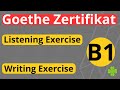 Goethe Zertifikat B1 Listening Writing Exercise