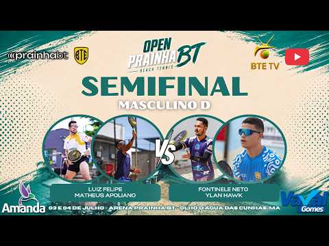 SEMIFINAL CAT MASCULINA D : LUIZ FELIPE / MATHEUS APOLIANO X FONTILENE NETO / YLAN HAWK
