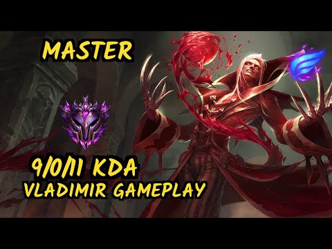 ESG Satorius (VLADIMIR) vs SYLAS - 9/0/11 KDA TOP GAMEPLAY - EUW Ranked MASTER