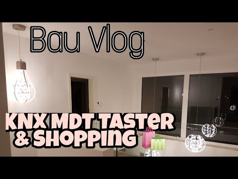 Hausbau Blog 33| erste Erfahrung KNX MDT Glastaster| LED Spots| Shopping| IKEA Garderobe