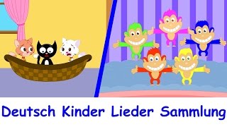Musik für kinder - Drei kleine Katzen + 16 min kinderlieder auf deutsch