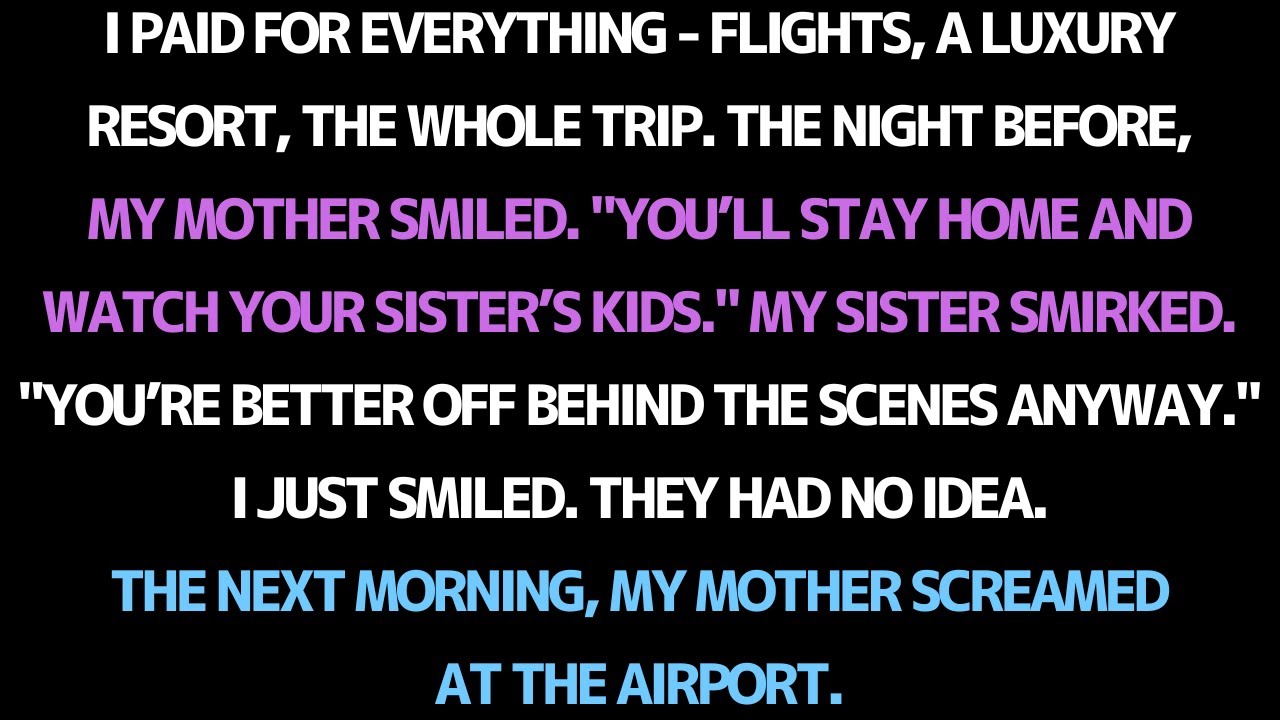 I paid for my family's vacation, but they left me behind… then came the airport disaster.