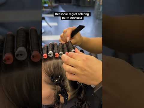 Reasons I regret offering perm services… #permwrap #perming #hairstyling #hairsalon #hair
