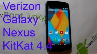 KitKat 4.4 on the Verizon Galaxy Nexus