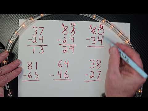 2 Digit Subtraction with Regrouping - Maths Video with Examples