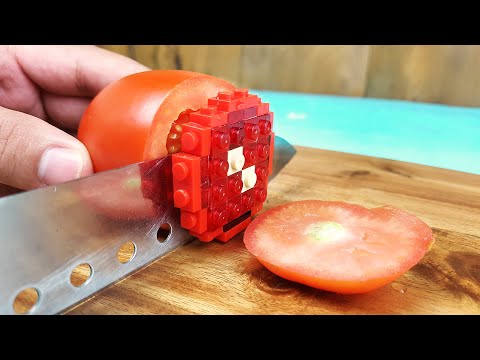 Lego Lunch Box - Lego In Real Life | Stop Motion Cooking & ASMR