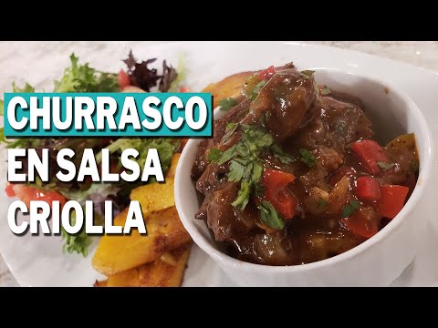 Churrasco en salsa criolla Puerto Rico