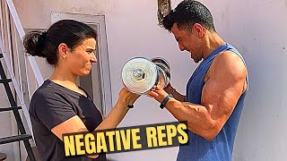 How to perform NEGATIVE REPS for most Muscle Growth
