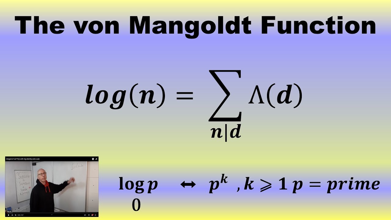 The Chebyshev Psi function and the von Mangoldt function
