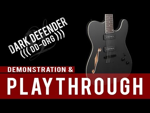 Lindo DD-ORG Dark Defender Electric Guitar Demo and Playthrough