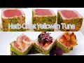 Herbs Sesame Crusted Spicy Seared Yellowfin Tuna Easy Recipe