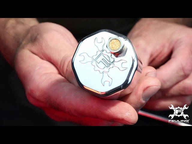 Feuling Polished Aluminum Vented Dipstick 4