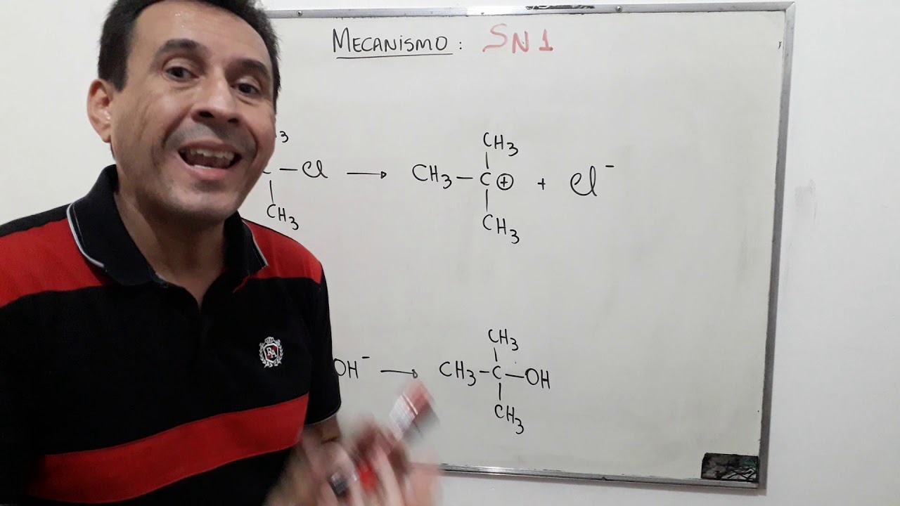 Aula 158: Substituição Nucleofilíca - Sn1 e Sn2 - Hidrólise alcalina de haletos