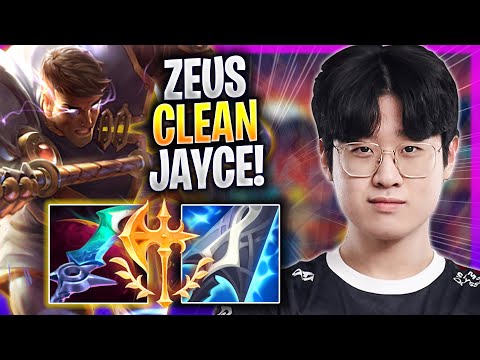ZEUS IS SO CLEAN WITH JAYCE! - T1 Zeus Plays Jayce TOP vs Lucian! | Season 2023