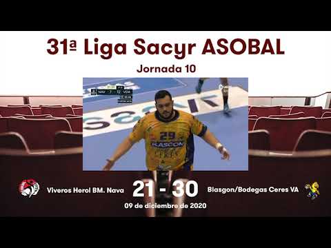 31ª Liga Sacyr ASOBAL J10: Viveros Herol BM. Nava - Blasgon/Bodegas Ceres VA 21-30