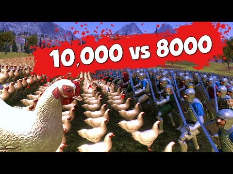THE GREAT CHICKEN UPRISING! 10,000 CHICKENS VS 8000 MEN - Ultimate Epic Battle Simulator