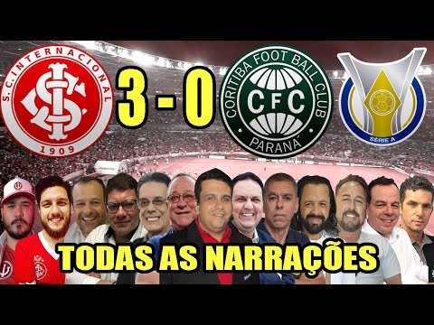 Todas as narrações - Internacional 3 x 0 Coritiba | Campeonato Brasileiro 2022