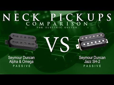 Seymour Duncan ALPHA & OMEGA vs JAZZ SH-2 - Passive Neck Pickup Guitar Tone Comparison Demo