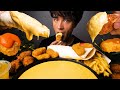 ASMR Eating EXTRA CHEESE SAUCE On CRISPY CHICKEN Varieties From McDonalds 맥도날드 McBang ASMR