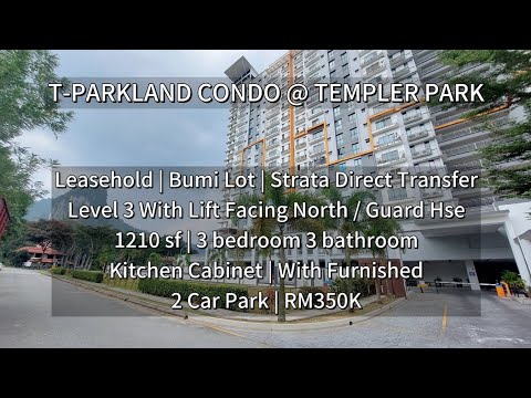 Templer Park Condo Facing Green. Selling with Furnished. Cheaper Condo In KL SELANGOR video