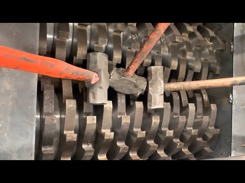 You Should See These Crushers Crush Everything Easily in One Minute - Powerful Modern Iron Shredder