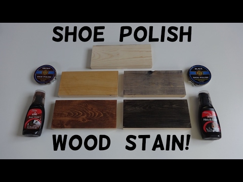 How to Stain Wood with Shoe Polish! Video