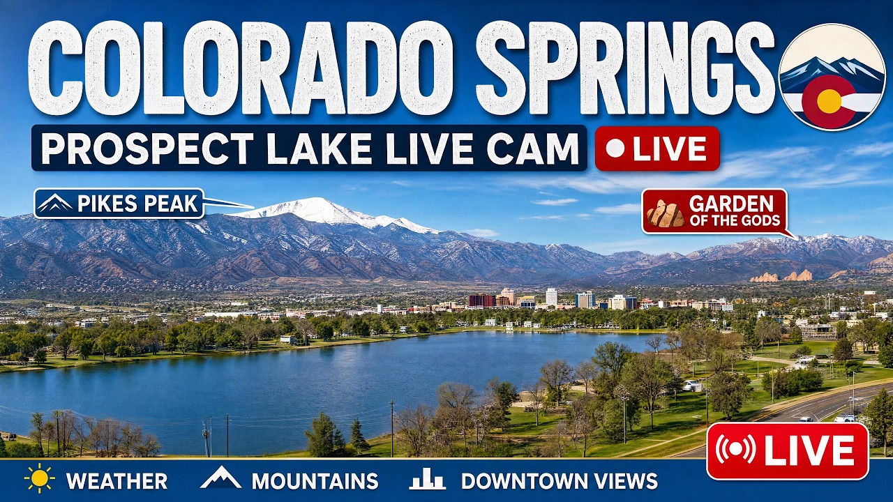 Live webcam view of Prospect Lake & Pikes Peak View