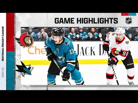 Senators @ Sharks 11/24/21 | NHL Highlights