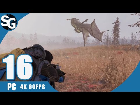 FALLOUT 76 Walkthrough Gameplay (No Commentary) | Scorchbeast Boss Fight - Part 16