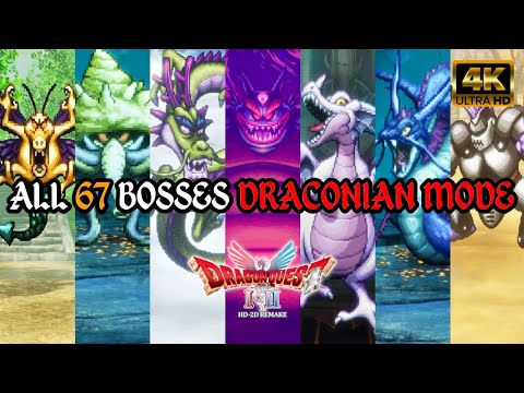 Dragon Quest I & II HD-2D Remake - All 67 Bosses (Draconian Quest Difficulty) + All True Endings