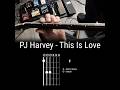 PJ Harvey - This Is Love: Rhythm Guitar Lesson #guitarlesson #guitar #thisislove #pjharvey