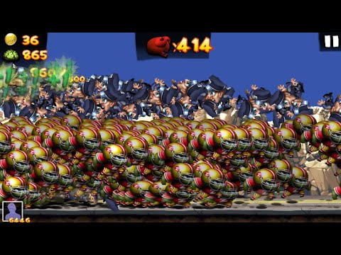 Zombie Tsunami - The Crazy Quarterback Zombies Eating 2500 Police Officers - Daily Mission