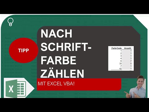 Nach Schriftfarbe zählen in Excel I Excelpedia