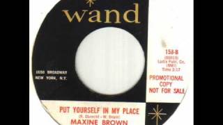Maxine Brown - Put Yourself In My Place.wmv