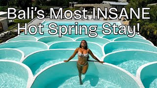 Travel vlog - Staying at the Viral Hot Spring Pool in Kintamani, Bali