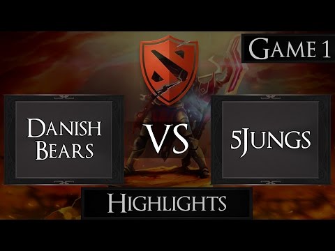 Dota 2 Danish Bears vs 5Jungs | The Defense 5 Highlights