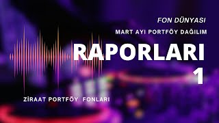 ziraat portföy fonları portföy dağılım raporları 1