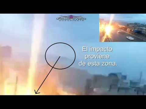 UFO, COCHE ES IMPACTADO POR RAYO DE UN OVNI. abril/2017.