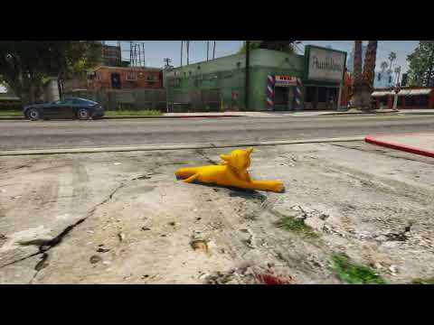 Simba GTA 5 Crazy super run Crashes/Jumps GTA V Ragdolls (Euphoria physics)