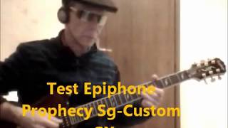 Video thumbnail for Epiphone Prophecy SG Custom GX guitar Test by Ricky Mastantuono by Riccardo Mastantuono