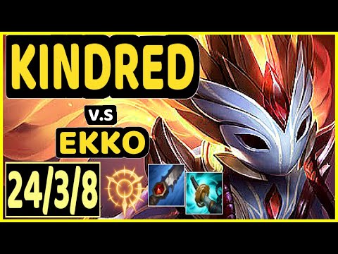HY0G4 (KINDRED) vs EKKO - 24/3/8 KDA JUNGLE CHALLENGER GAMEPLAY - BR