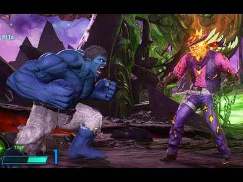 GHOST RIDER & RED GLADIATOR HULK VS THOR & BLUE HULK