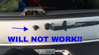 02 Chevy s10 blazer rear hatch actuator problems and solutions!!