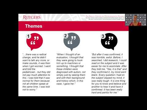 Exploring the experiences of families of Latino children  diagnosed with autism spectrum disorder