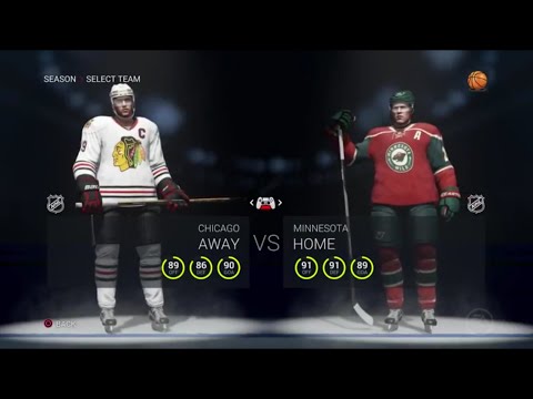 NHL 16: Blackhawks (36-34-6) at Wild (48-22-6) (3/29/2016)