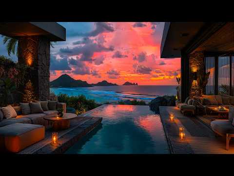 Enjoy A Relaxing Beach Atmosphere With Soft Jazz - Ocean Waves And Gentle Jazz For Study And Work