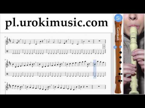 Nauka Gry Na Flecie Prostym (Niemiecki) Luis Fonsi - Despacito Nuty Poradnik Część 1 um-a463