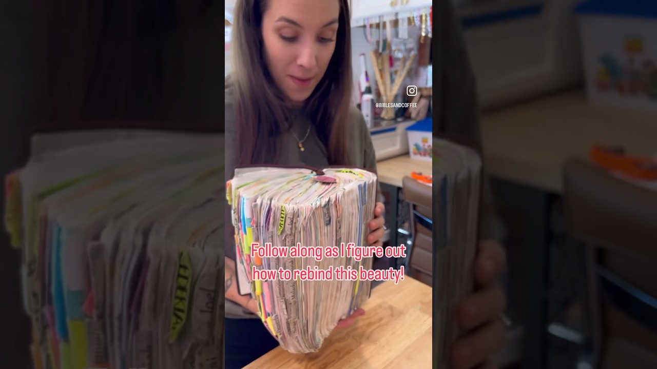 The most insane bible rebind I have ever received! 😍 what am I going to do?! Follow along! 🙃